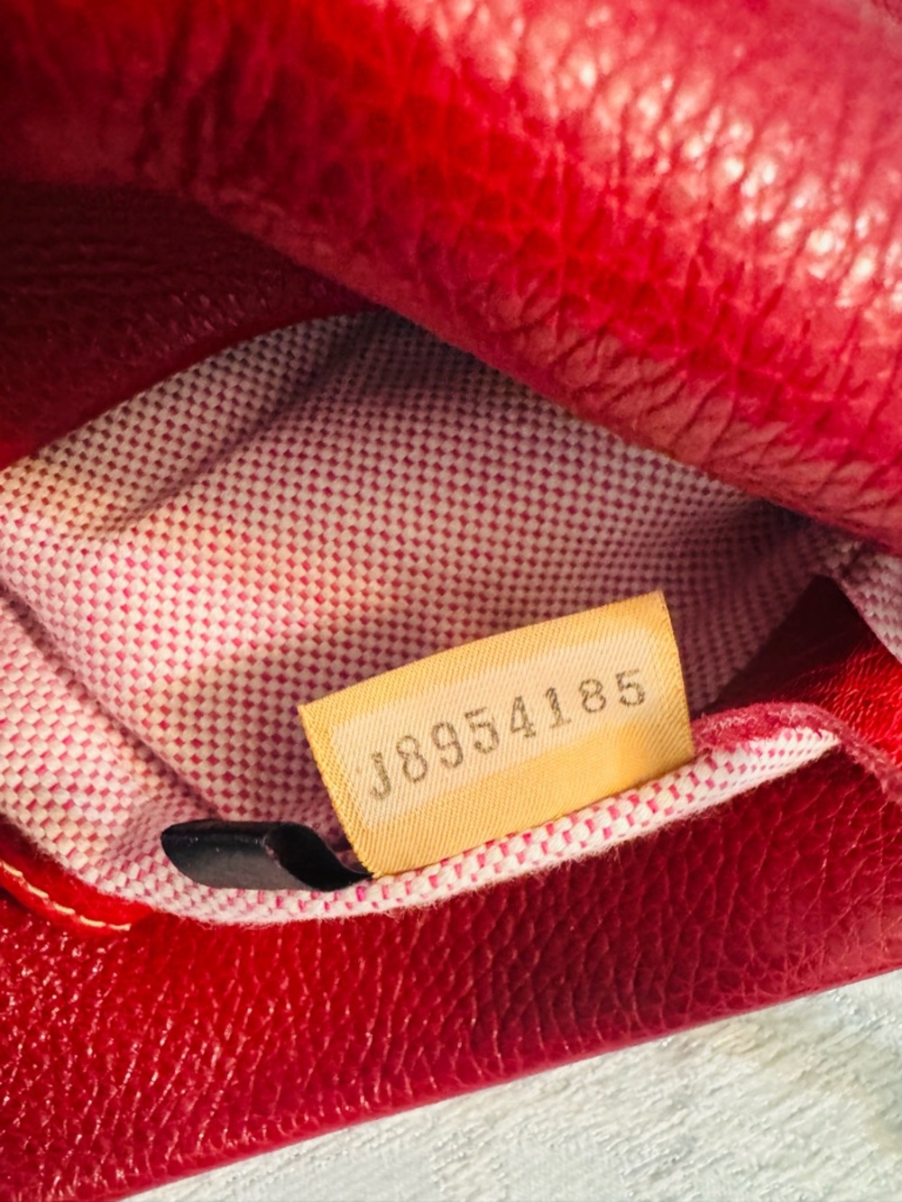 Dooney & Bourke Red Pebbled Leather Bucket Shoulder Bag EUC - Picture 5 of 13